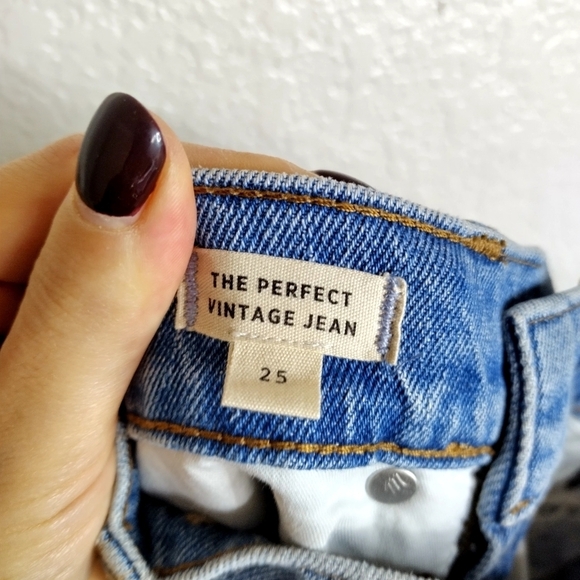 Madewell The Perfect Vintage Jean in Coney Wash: Destroyed Edition sz 25 - Picture 8 of 9